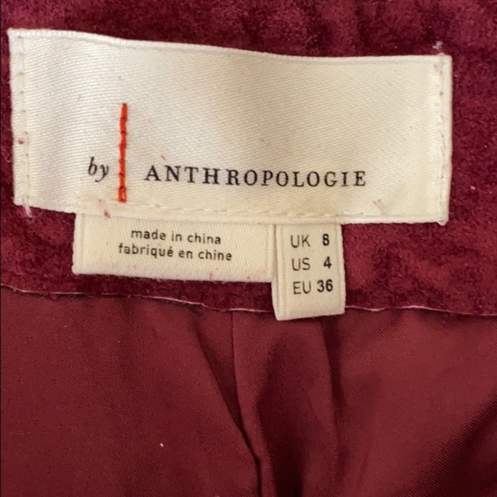 Anthropologie High Rise Suede Bootcut Pants - Picture 8 of 9